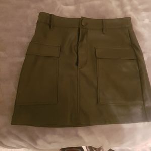 Zara medium leather skirt